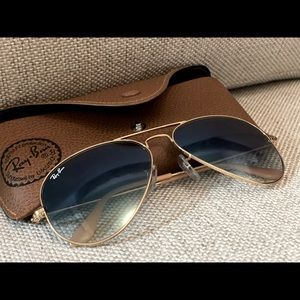 Authentic Ray-Ban aviator sunglasses